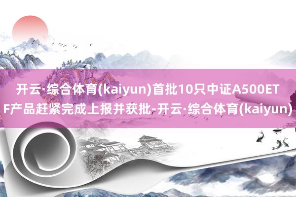 开云·综合体育(kaiyun)首批10只中证A500ETF产品赶紧完成上报并获批-开云·综合体育(kaiyun)